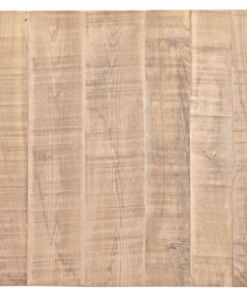 tapa de mesa en madera maciza realizada en castaño acabado corteza
